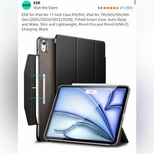 ESR Apple iPad Air Trifold Smart Case - Black